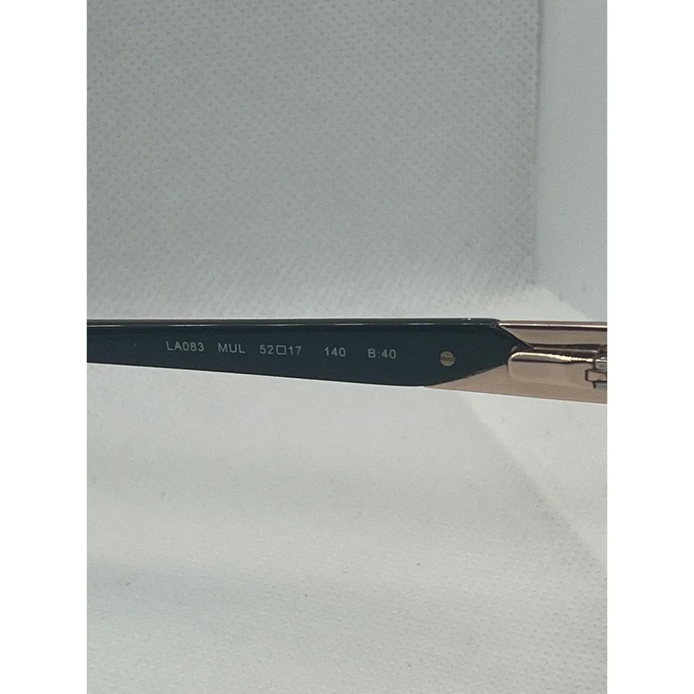 L.A.M.B. LA083 Designer Eyeglasses Frames Cat Eye Multicolor Gold‎ Accents